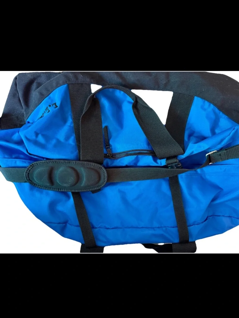 LL Bean Adventure Blue LG Duffle Travel Bag 0V274-CLEAN~Waterproof 26L x16Hx10D